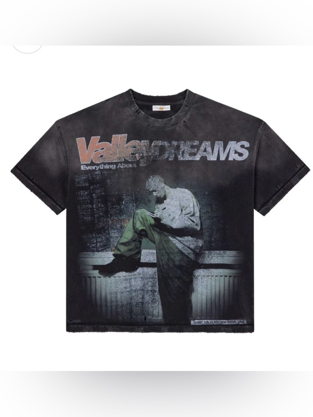 Vale Forever “Stan” Black Graphic Crewneck T‑Shirt
